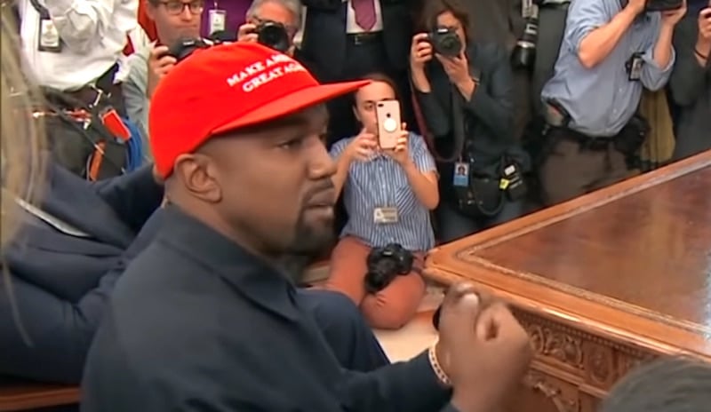 Kanye West meeting with Donald Trump