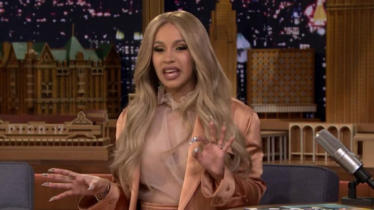 Cardi B appears on The Tonight Show to promote her new album