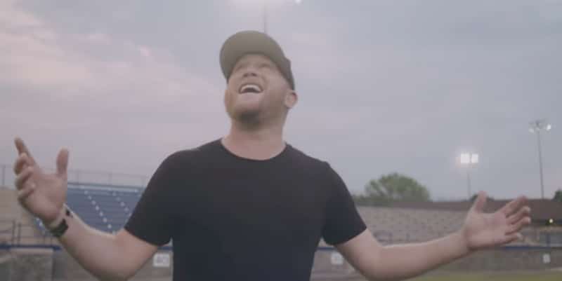Cole Swindell in the music video for The Ones That Got Me Here. Pic credit: Cole Swindell/YouTube
