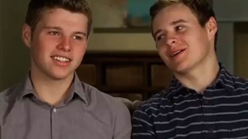 Jeremiah and Jedidiah Duggar in a confessional on TLC