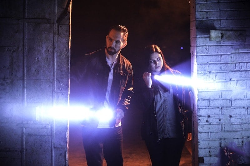 Nick Groff and Katrina Weidman in Paranormal Lockdown Season
