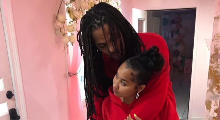 Waka Flocka and Tammy Rivera in their home