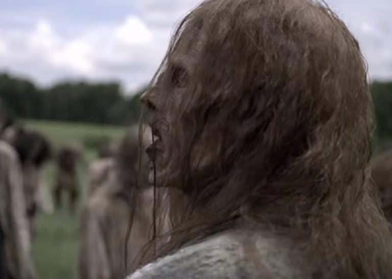 A member of the Whisperers on The Walking Dead