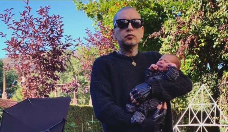 Leafar Seyer and his son Leafar shared on Kat Von D's Instagram