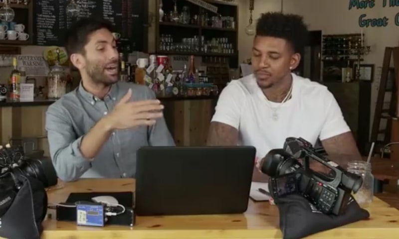Nick Young is Nev's co-host this week on Catfish The TV Show. Pic credit: MTV