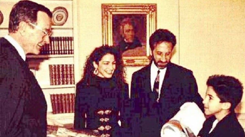 Gloria Estefan and Family visiting the White House
