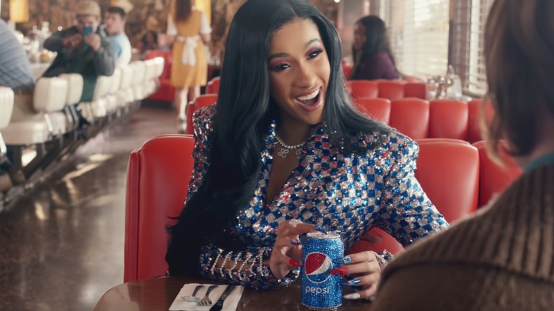 Cardi B in Pepsi Commercial