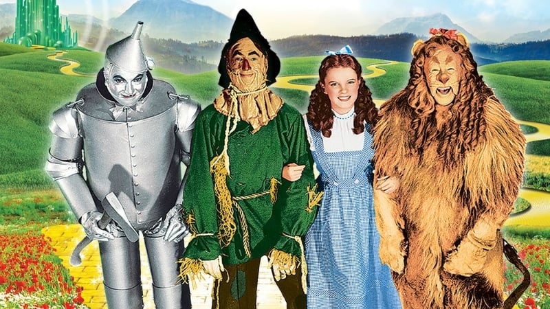 Tin Man, Scarecrow, Dorothy and Cowardly Lion from The Wizard of Oz