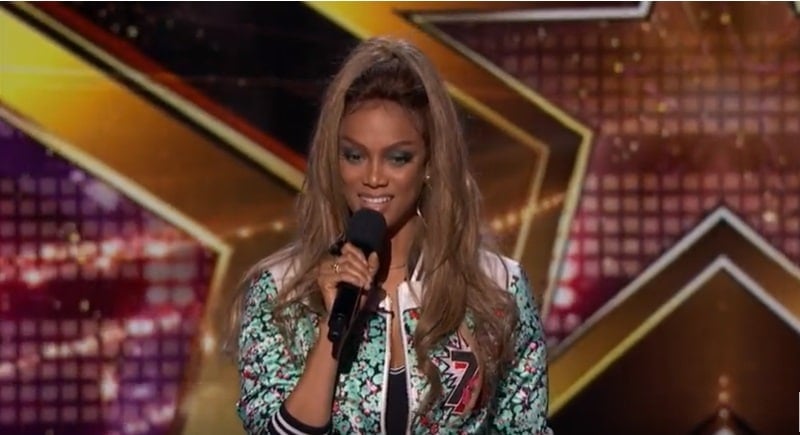 Tyra Banks as host of America's Got Talent