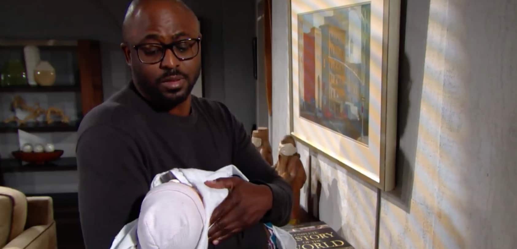 Reese holding a baby on The Bold and the Beautiful spoilers