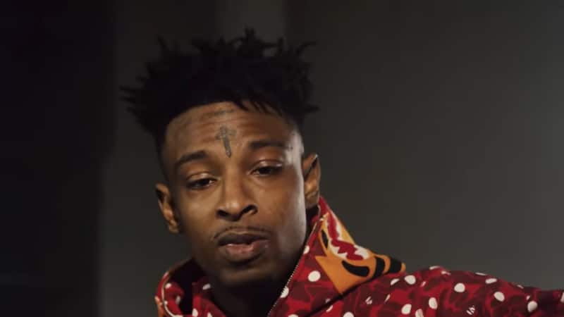 21 Savage in the music video for X