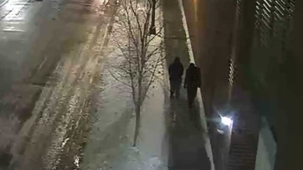Two men seen in a CCTV capture