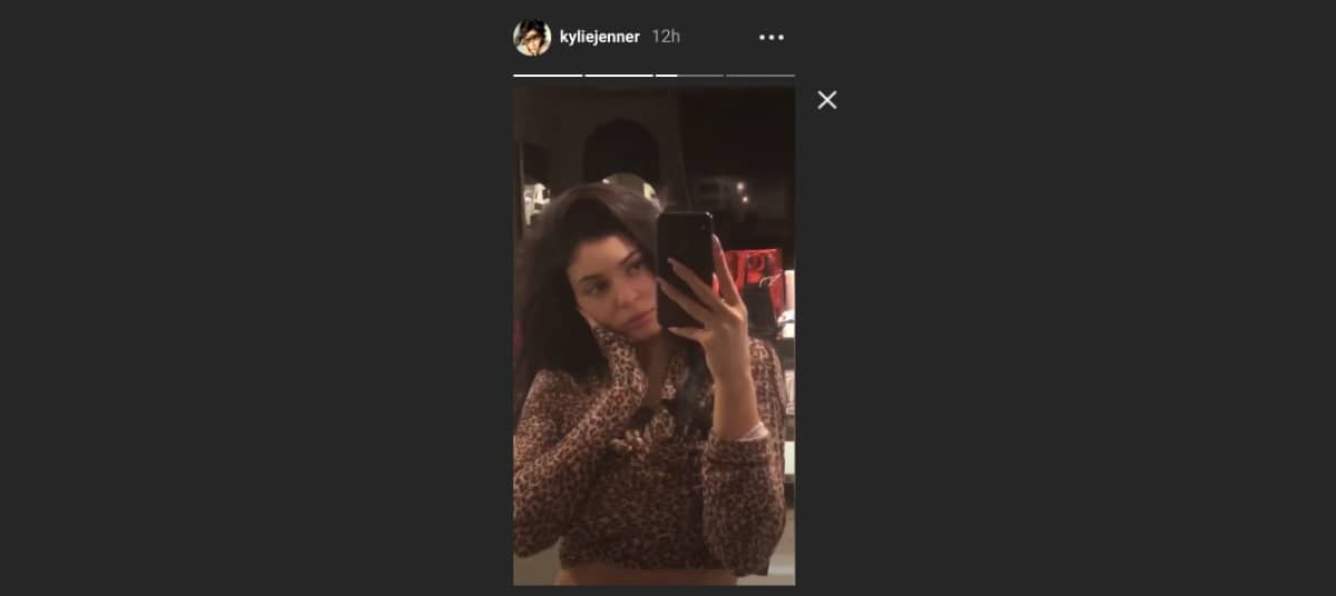 Kylie Jenner shares a video while home alone on Instagram
