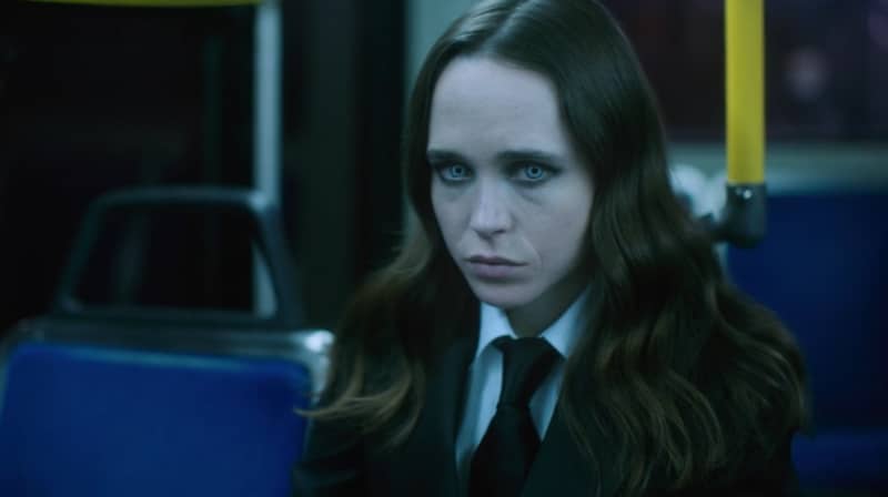 Ellen Page as Vanya on The Umbrella Acadamy