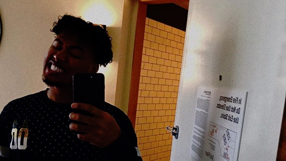 Ahmir Steward poses for a selfie on Instagram