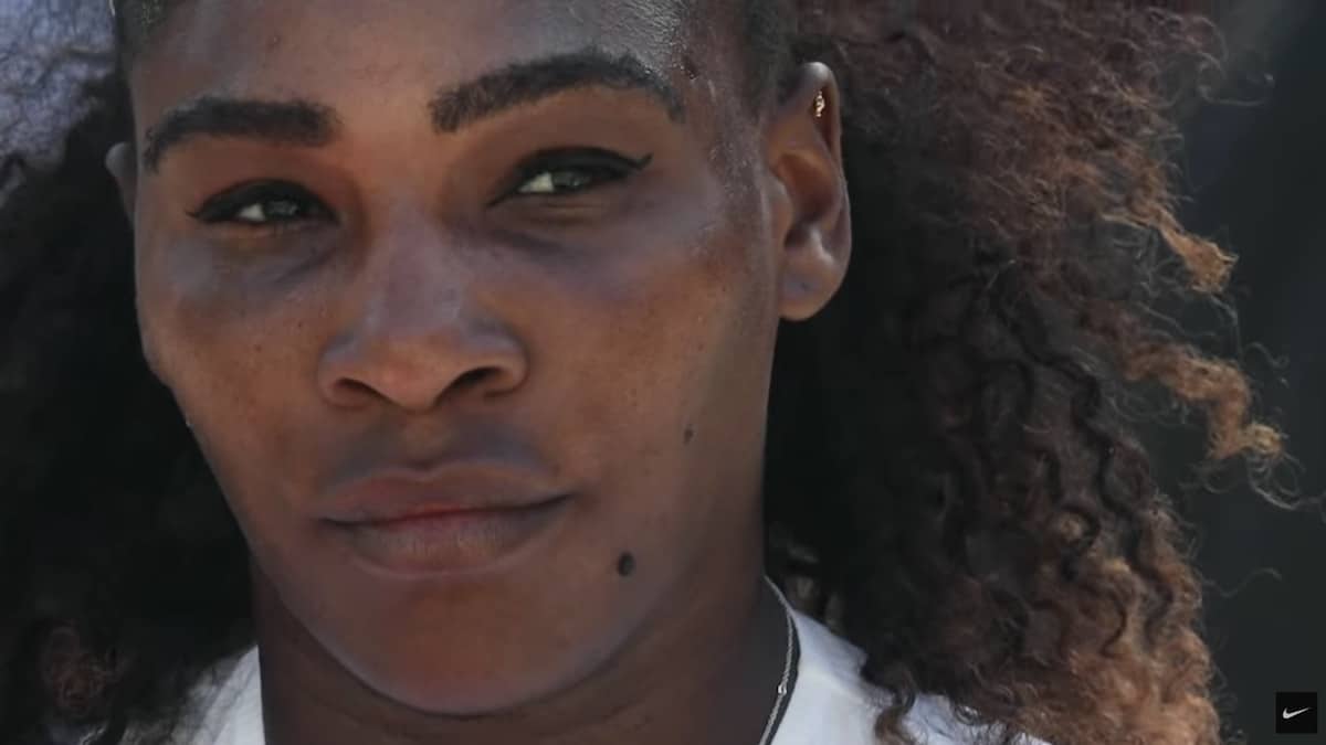 Serena Williams in the "crazy" Nike ad