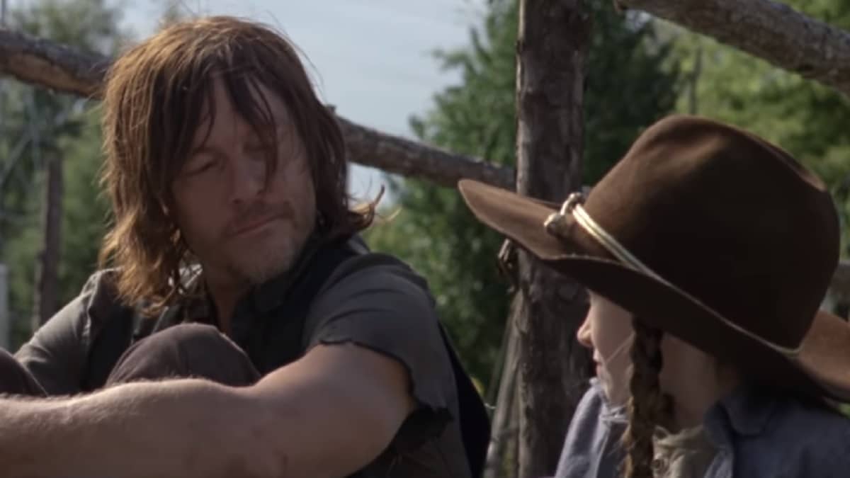 Norman Reedus and Cailey Fleming on The Walking Dead Season 9 cast.
