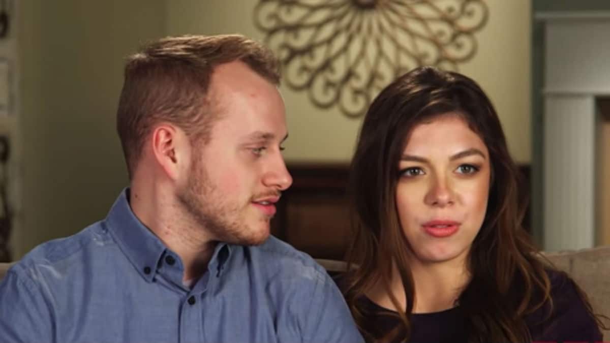 Josiah and Lauren Duggar during a Counting On confessional