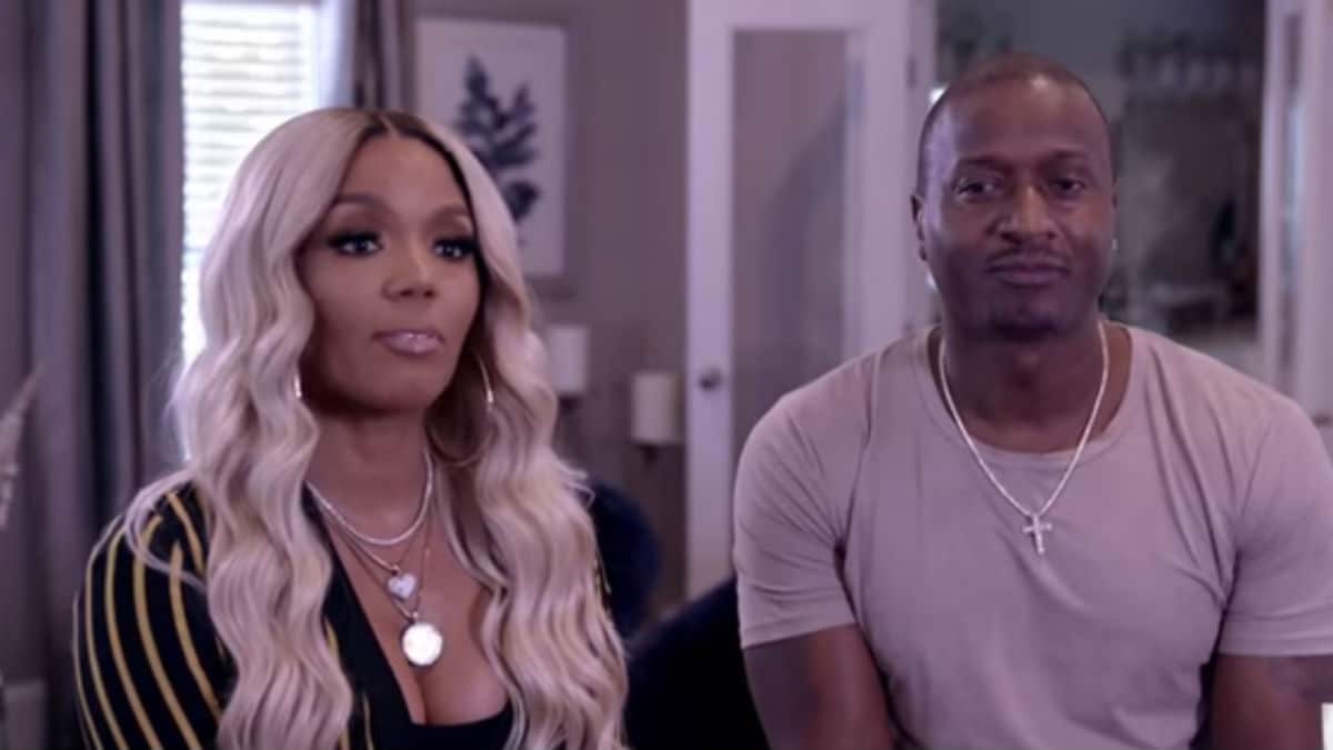 Kirk and Rasheeda Frost during their confessional on Hollywood Medium with Tyler Henry