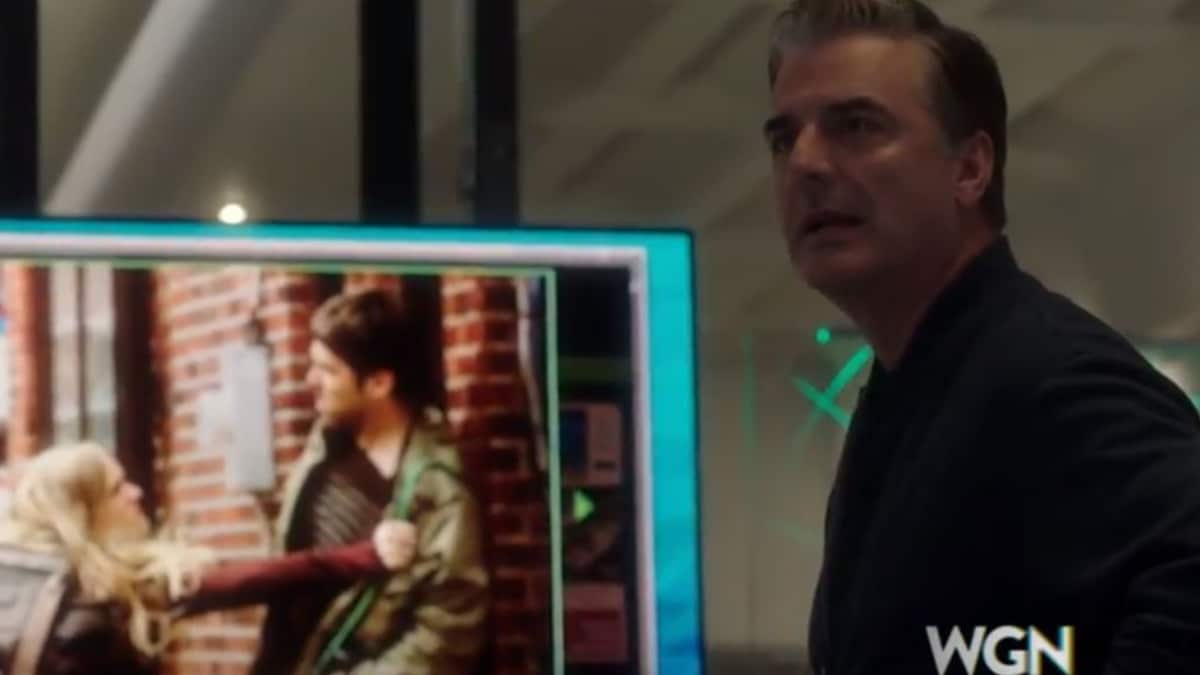 Chris Noth is Frank Novak, who counsels Kit in her rage moment. Pic credit: WGN America