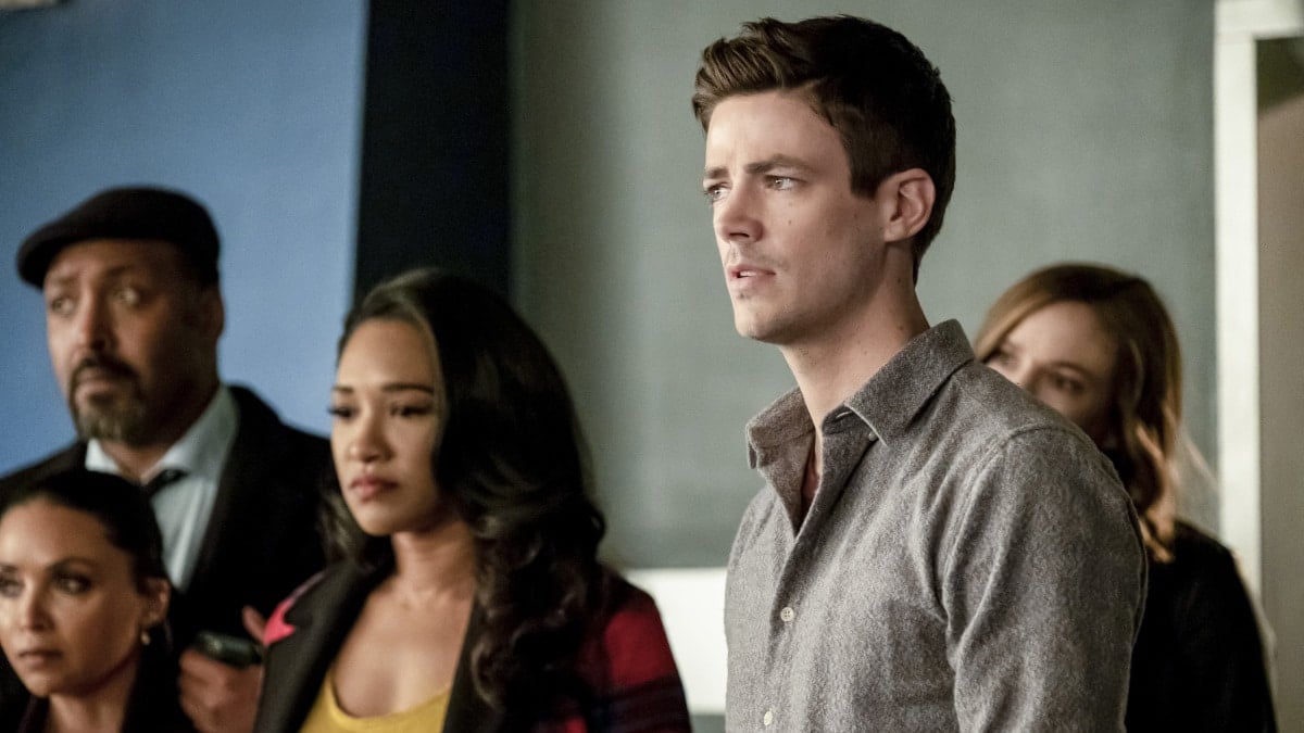 Barry, Iris and the rest of team Flash on The Flash.