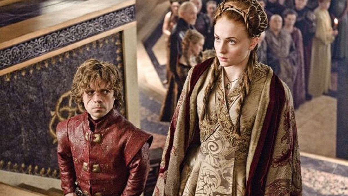 Peter Dinklage and Sophie Turner in Game of Thrones