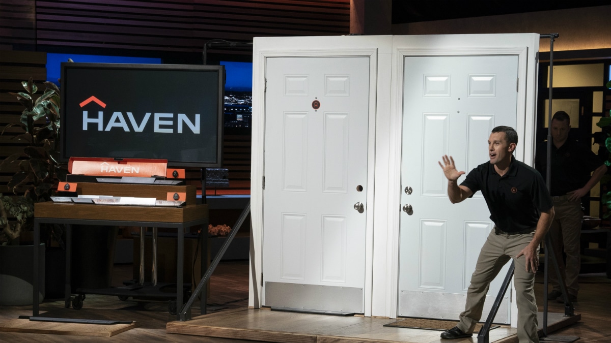 Clay Banks and Alex Bertelli are hoping Haven gets a deal on Shark Tank.