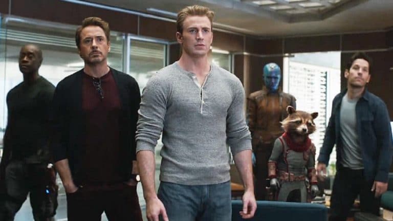 Steve Rogers, Tony Stark, Rocket in Avengers: Endgame