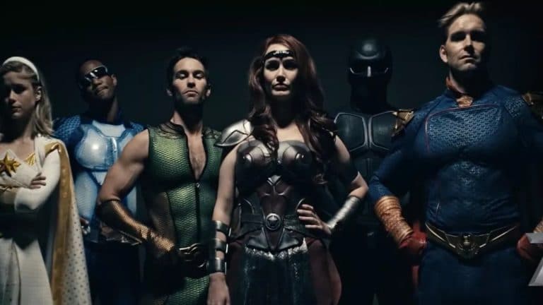 The Seven superheros from the Amazon Prime series, The Boys