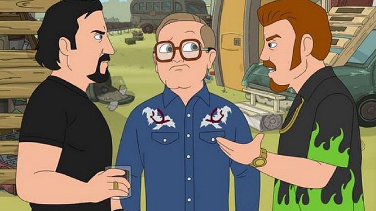 Julian, Bubbles and Ricky on Trailer Park Boys: The Animated Series
