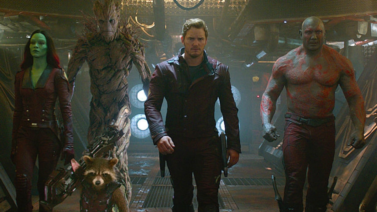 The cast of Guardians of the Galaxy