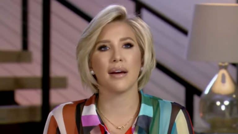 Savannah Chrisley in a Growing Up Chrisley confessional.