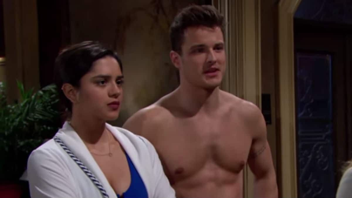 Sasha Calle and Michael Mealor as Lola and Kyle on The Young and the Restless.