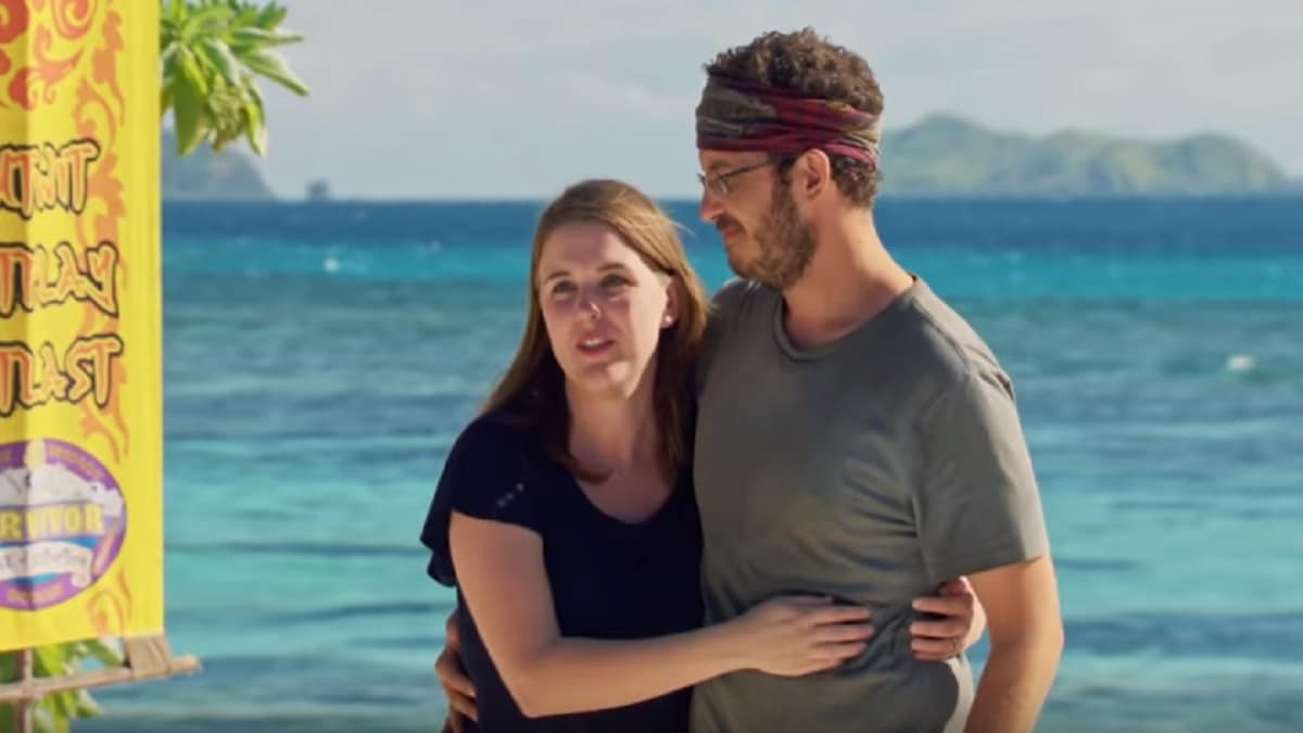Rick Devens with his wife on Survivor: Edge of Extinction