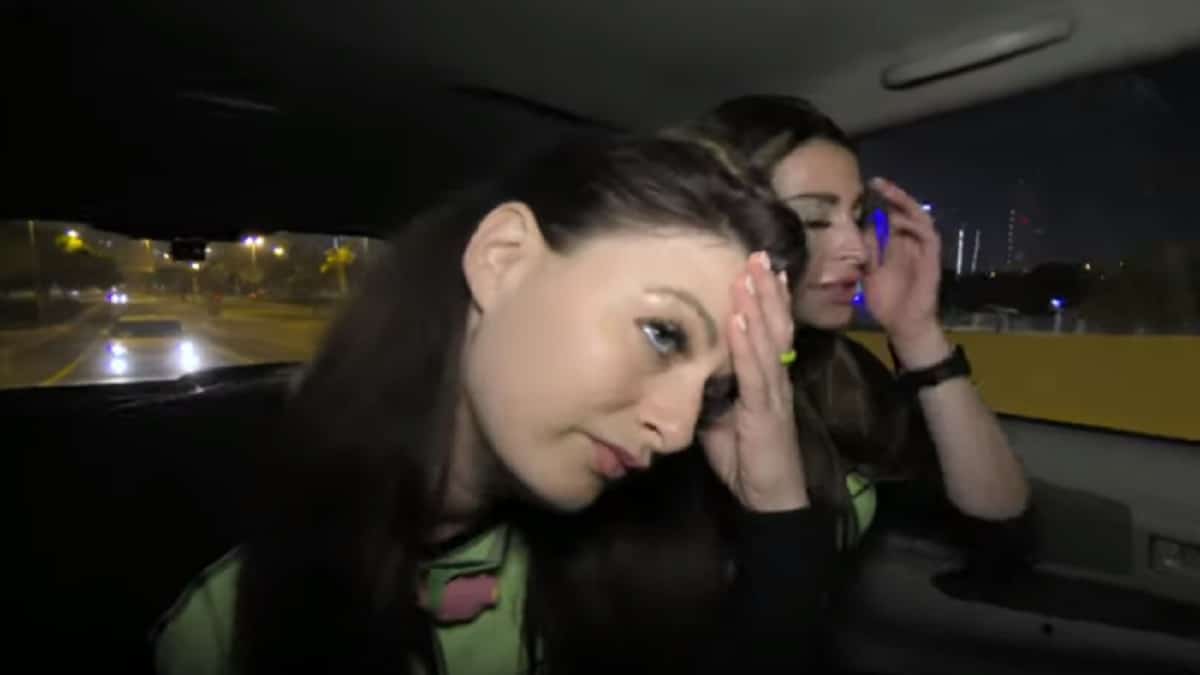 Rachel Reilly and Elissa Slater getting annoyed on Season 31 of The Amazing Race