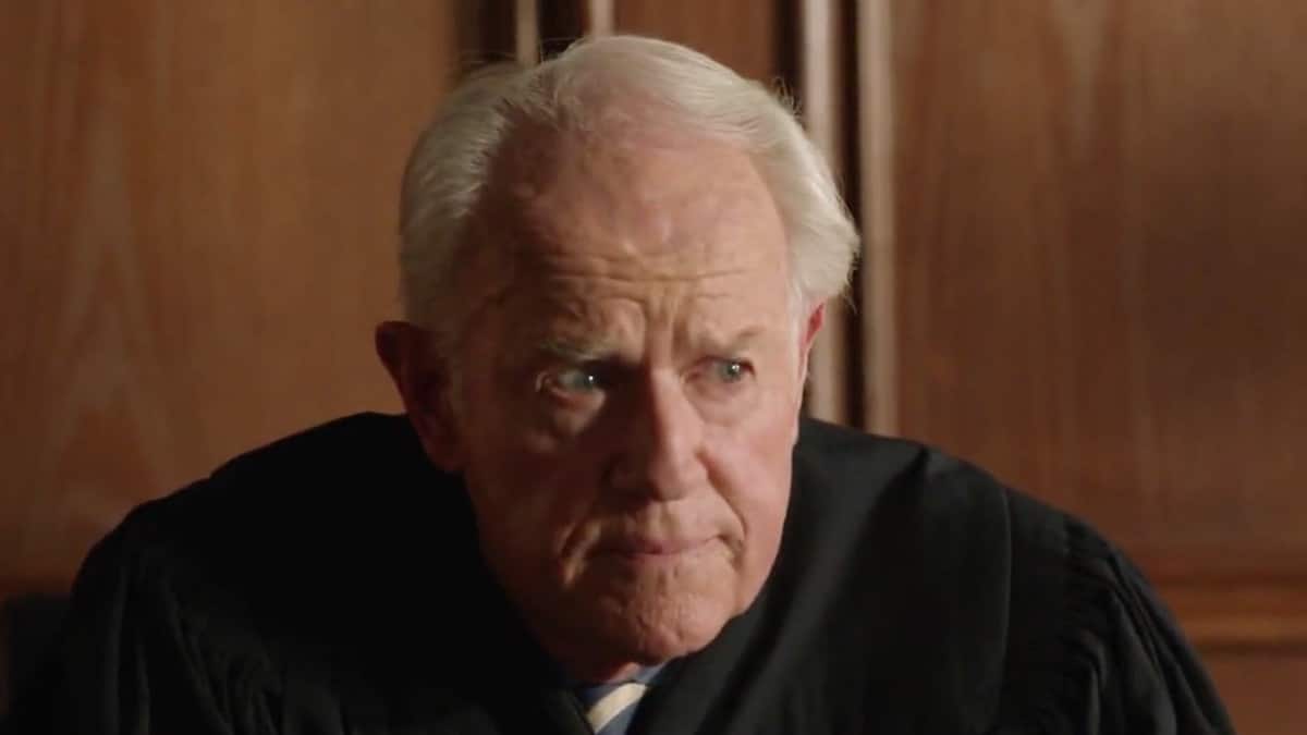 Mike Farrell as the judge on NCIS
