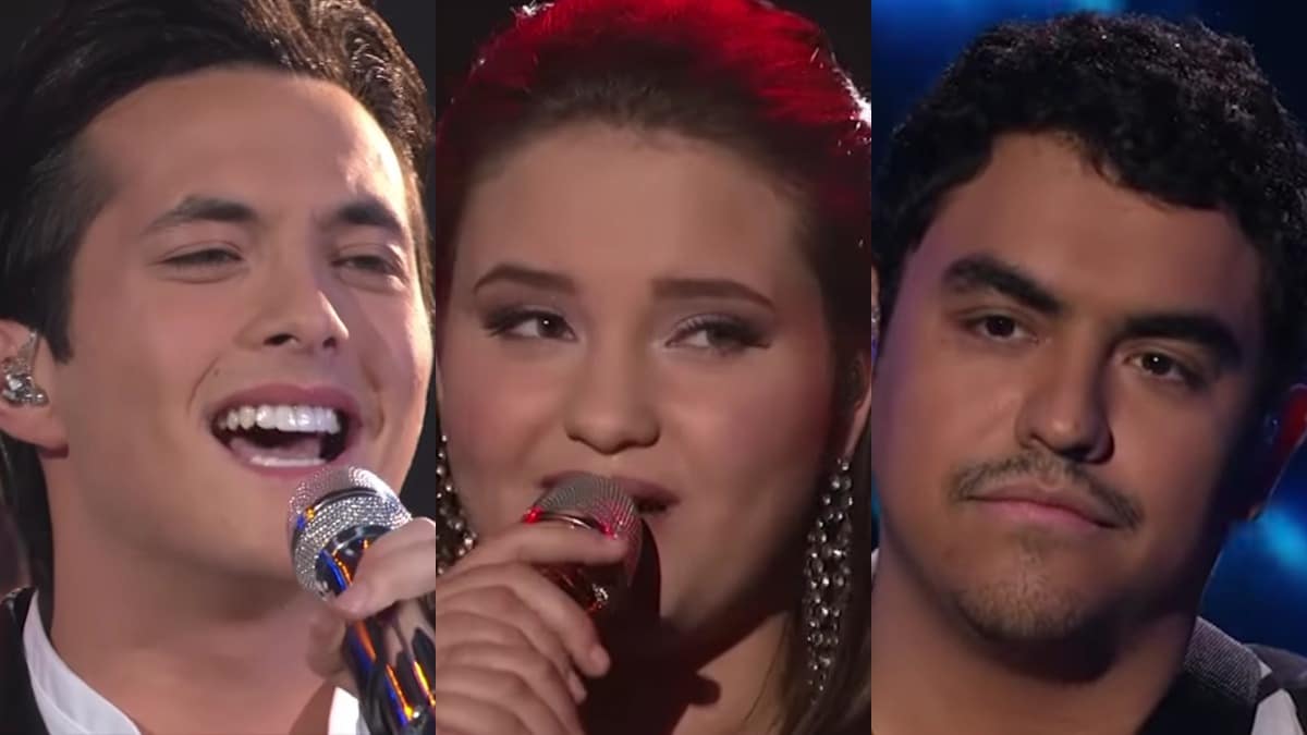 Laine Hardy, Madison VanDenBerg and Alejandro Aranda on American Idol