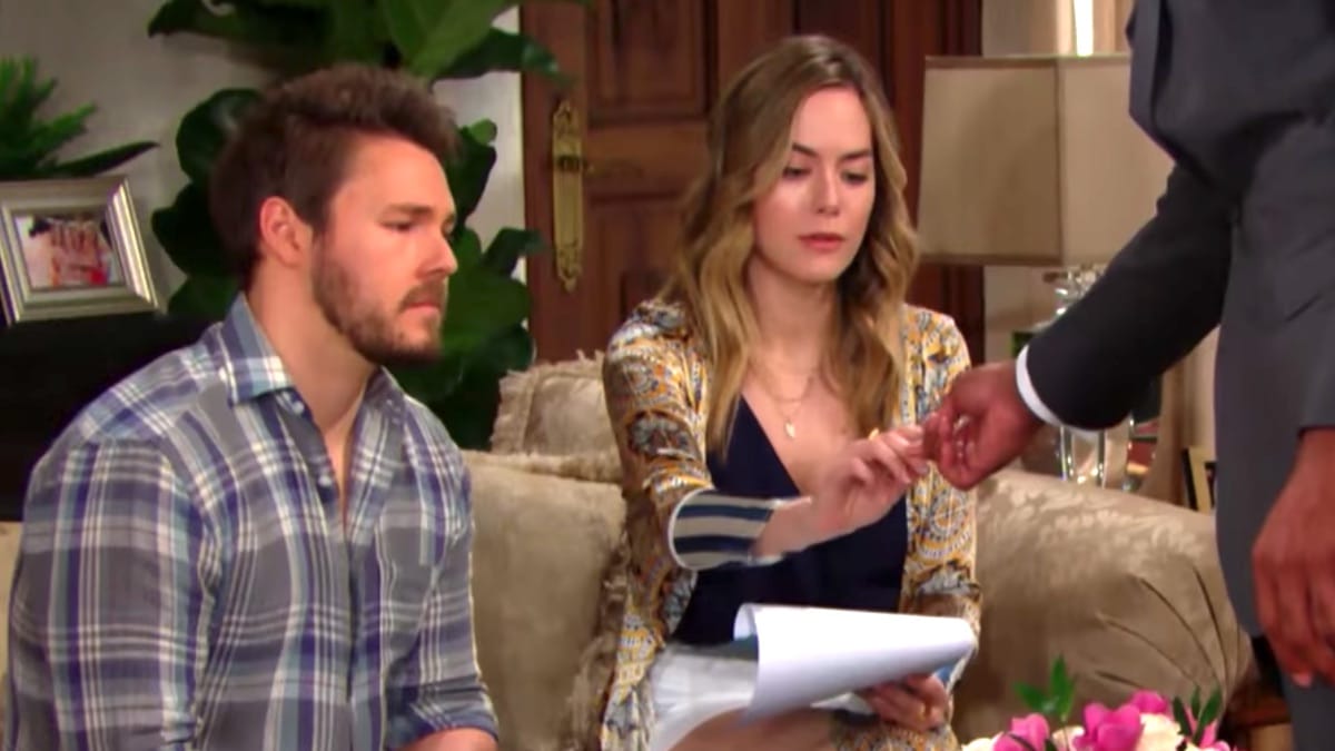 Liam and Hope prepare to sign annulment papers on The Bold and the Beautiful