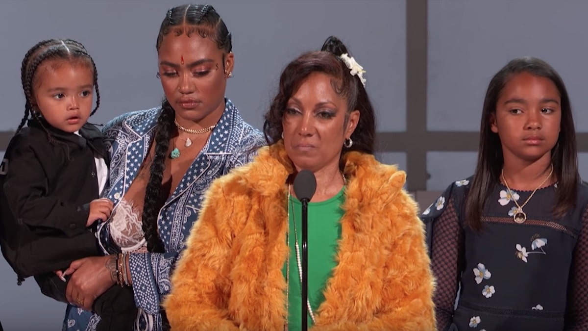 nipsey hussle's mom and family at bet awards 2019 show