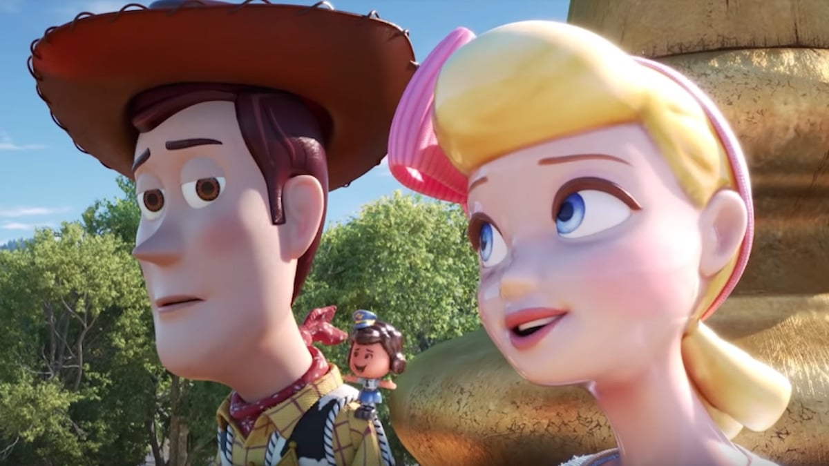 woody and bo peep in toy story 4