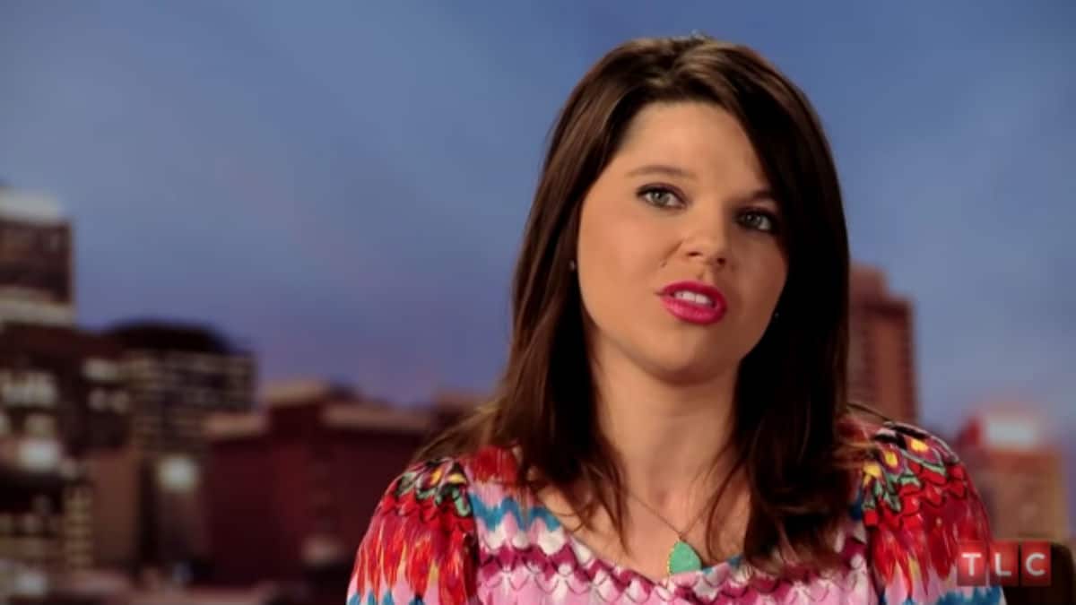 Amy Duggar during a 19 Kids and Counting confessional.