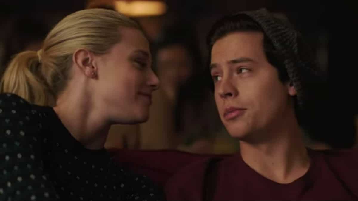 Lili Reinhart and Cole Sprouse as Betty and Jughead on Riverdale.