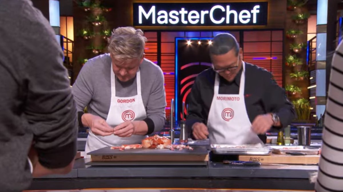 Chefs Gordon And Morimoto On MasterChef