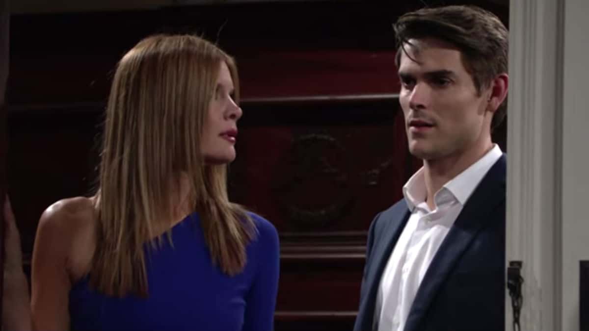 Michelle Stafford and Mark Grossman as Phyllis and Adam on The Young and the Restless.