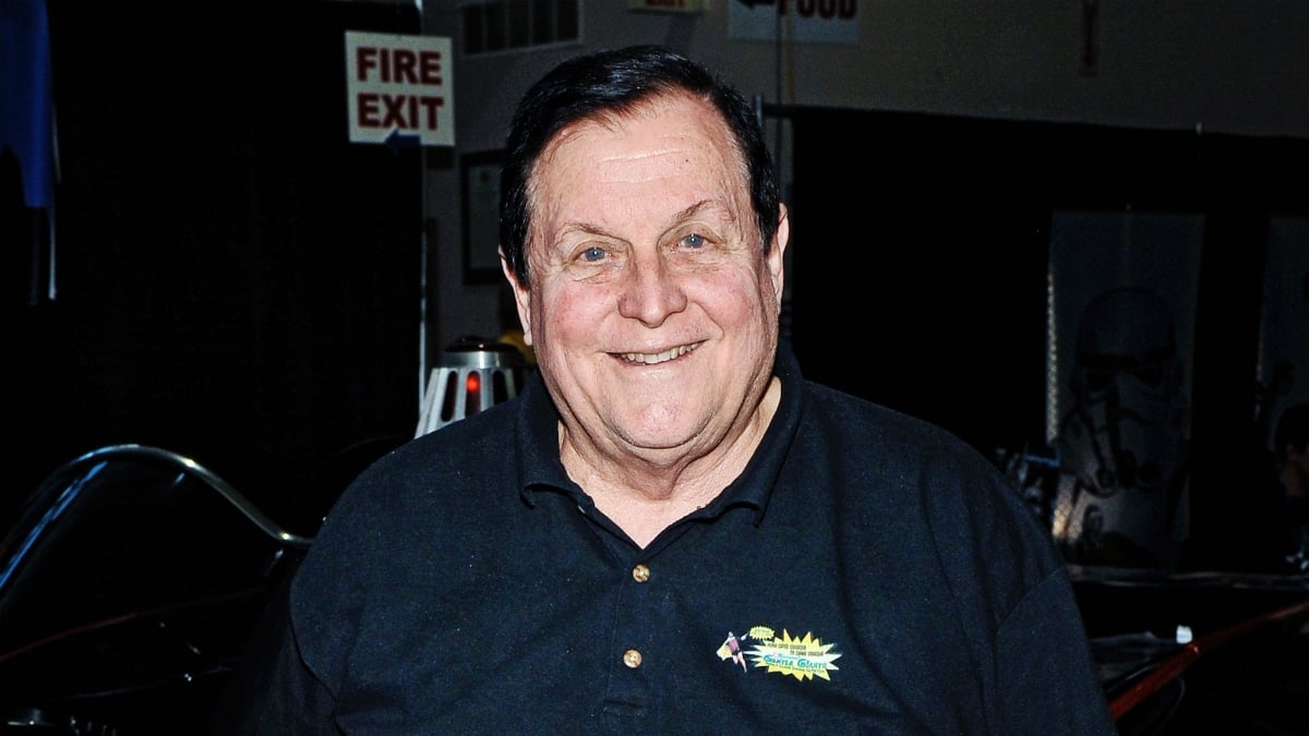 Actor Burt Ward (best known for his role as Robin in the 1960's TV series "Batman") at Hamilton Comic Con at the Canadian Warplane Heritage Museum.