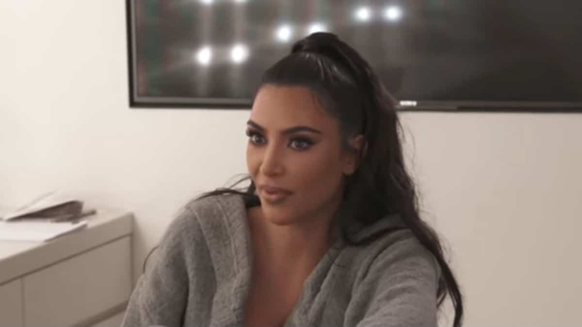 Kim Kardashian on Keeping Up with the Kardashians.
