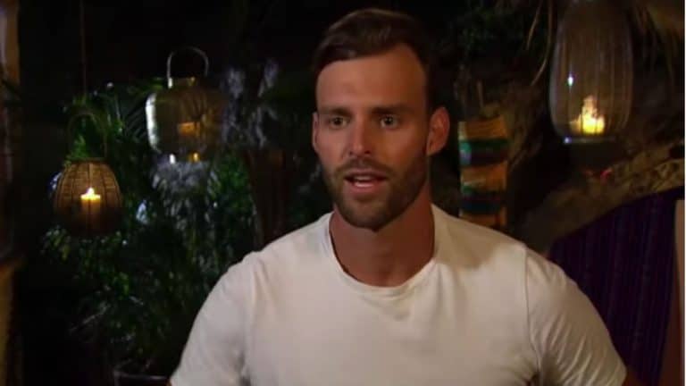 Robby Hayes during a confessional on Bachelor in Paradise.