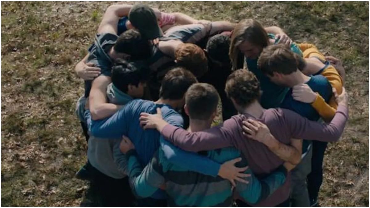 The Fellowship huddling at Ivanwald in Netflix's The Family