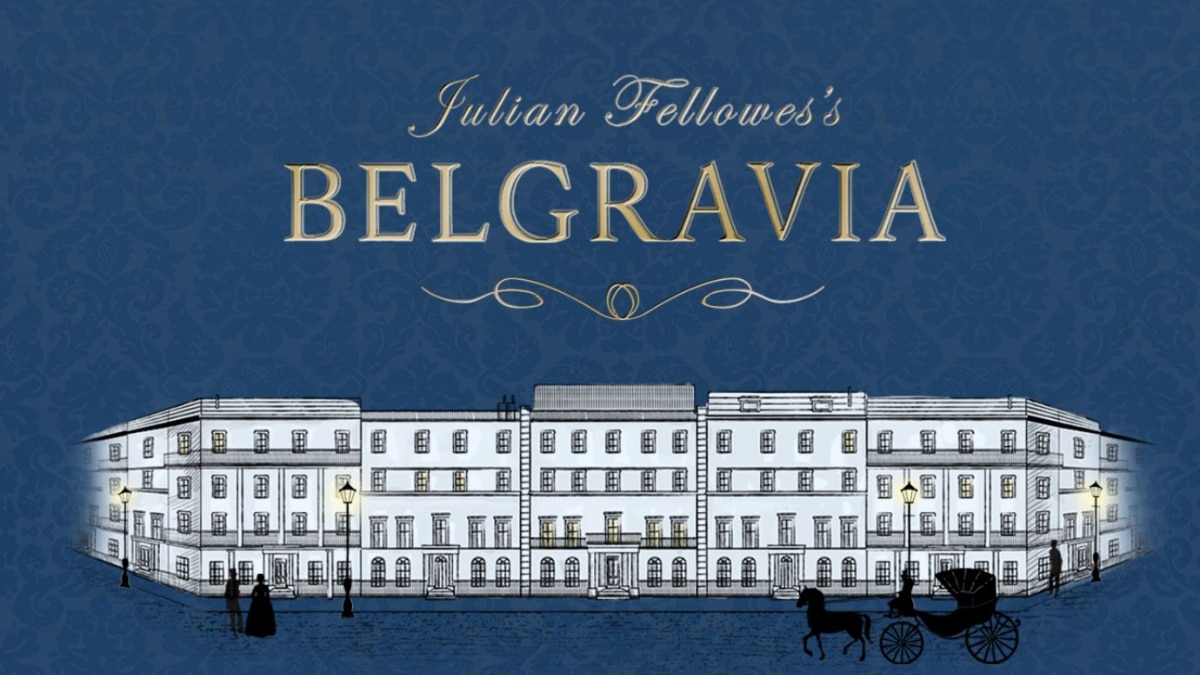 The artwork from Julian Fellows for his novel Belgravia which will also be distributed via an app and audio book and adapted for TV. Pic credit: Julian Fellows