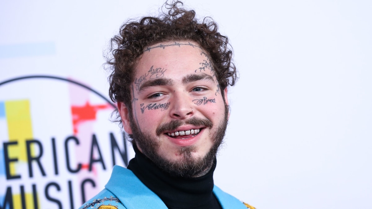 Post Malone at the American Music Awards.